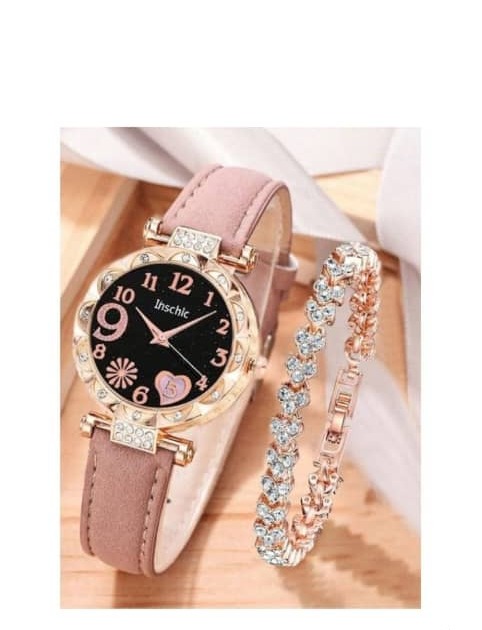 2 En 1 Mode Montre Femme Et Chaîne à main